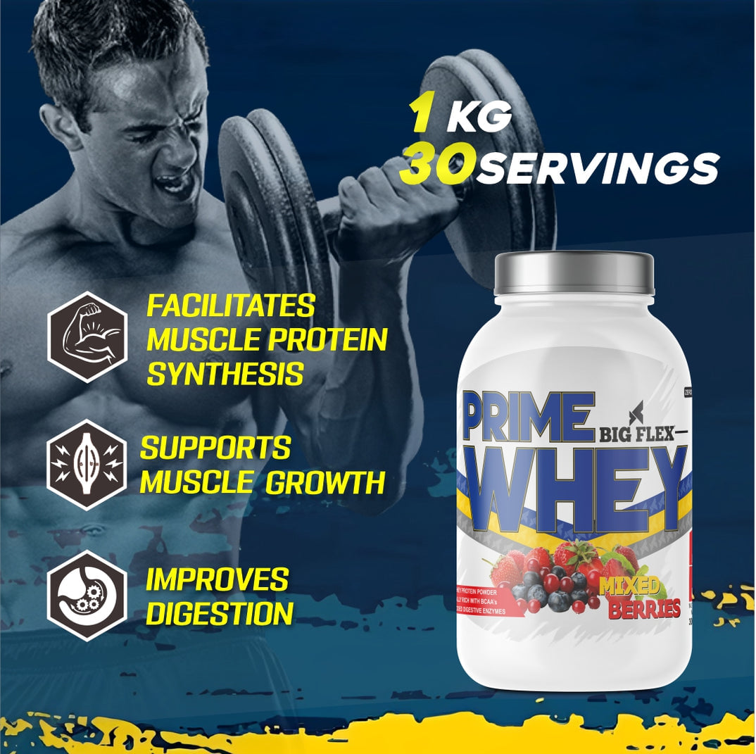 Bigflex Prime Whey Protein Mixed Berries 1kg