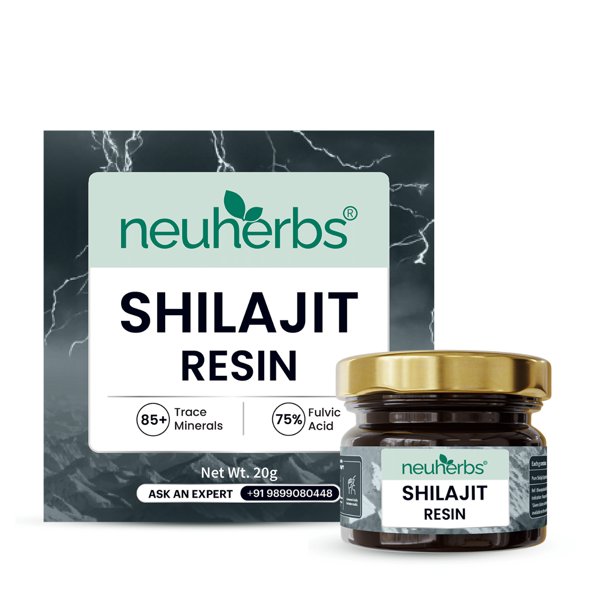 Neuherbs Pure Himalayan Shilajit Resin - 20gm | For Energy, Stamina & Strength-picture-20