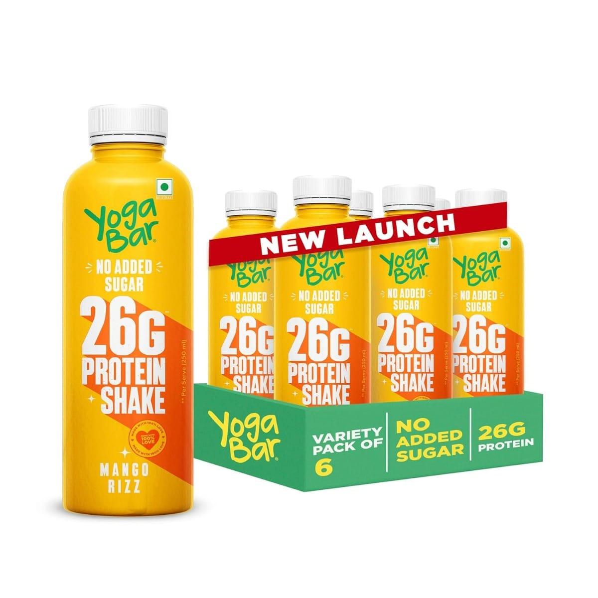 Yogabar 26g Mango Rizz Protein Shake,250Ml | Goodness of Protein & Premium Mango | 26g Protein Milkshake with No Added Sugar | Ideal for Early Mornings, Pre & Post Workouts Energy Drink | pack of 6-image-27