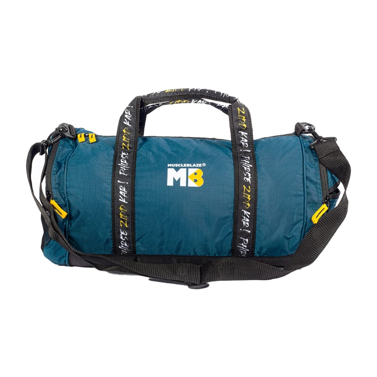 MuscleBlaze Gym Bag (Phirse Zidd Kar), Duffle Bag for Men and Women, Sports Bag, Blue, 30 L-image-8