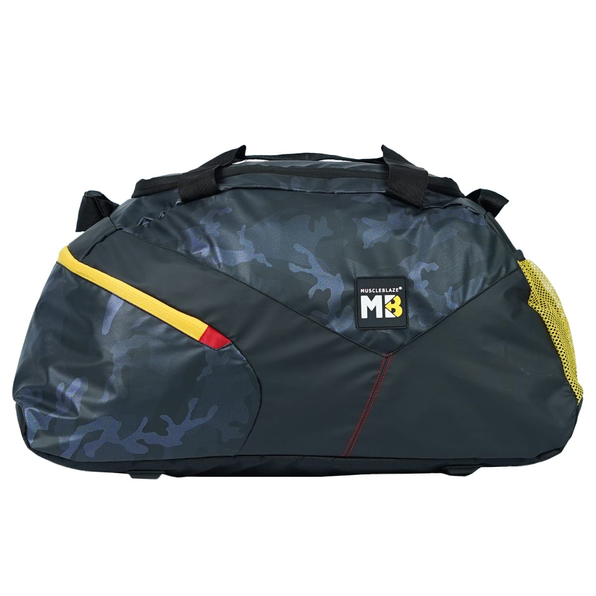MuscleBlaze Training Bag with Shoe Compartment, Gym Bag (Camo Navy, 45L) | Duffle Bag for Gym & Travel-image-31