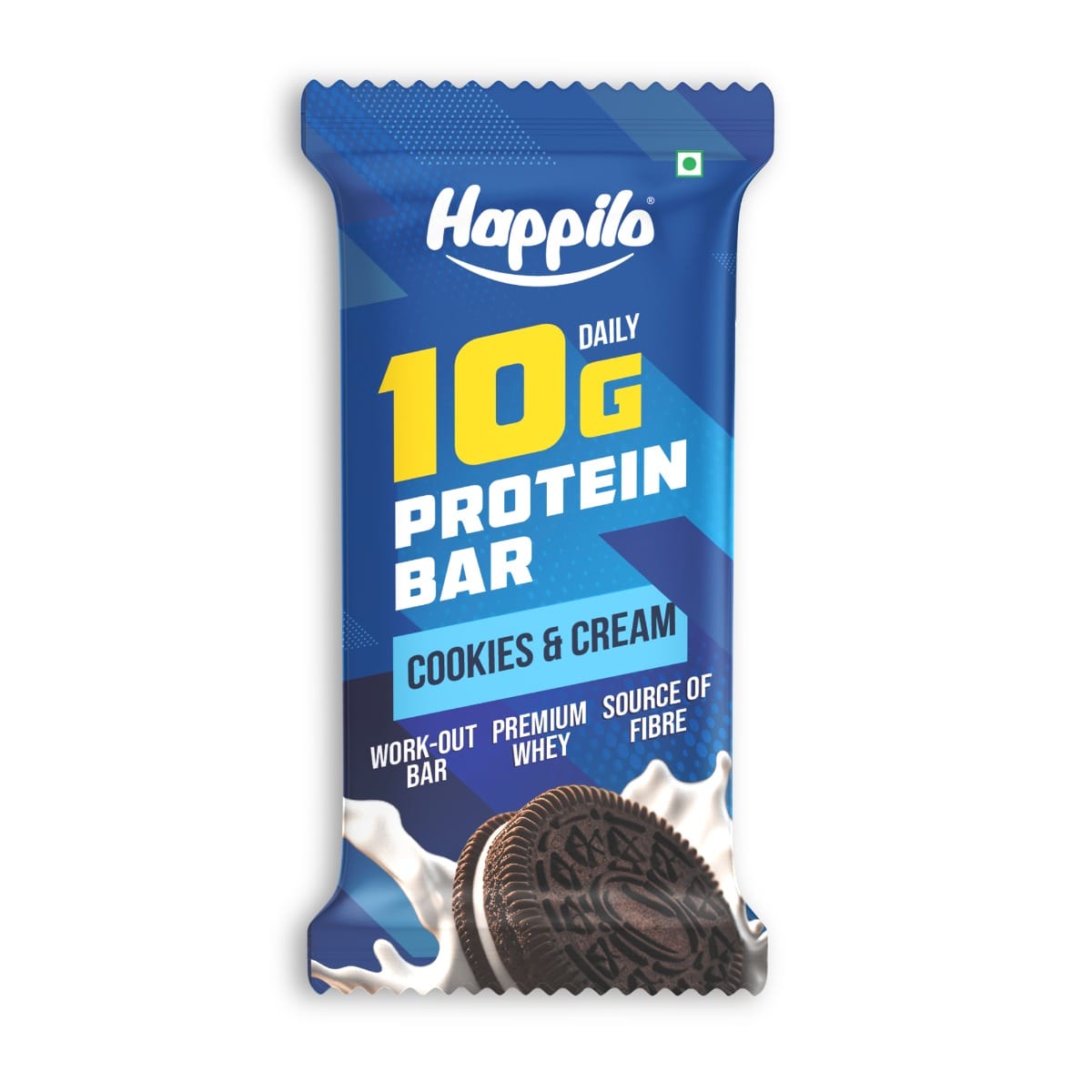 Happilo Premium Cookies & Cream Protein Bar 50g (Pack of 6)-image-17