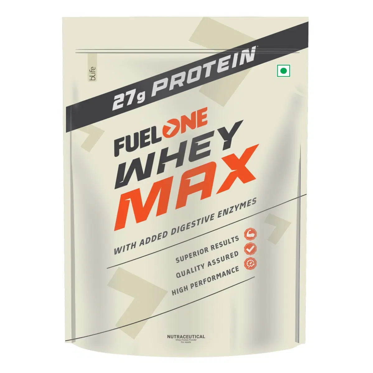 Fuel One Whey Protein Max Pouch Pack, Chocolate, 1 kg