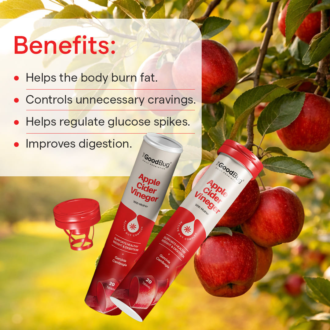 The Good Bug Apple Cider Vinegar Effervescent Tablet Pack of 1 (15 ...