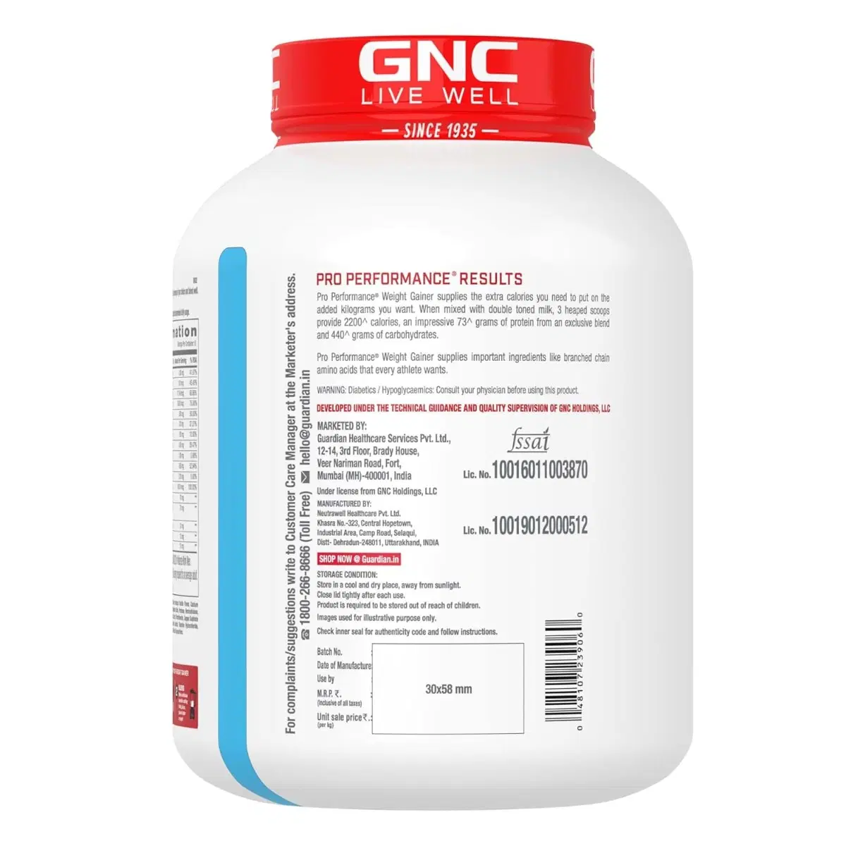 GNC Pro Performance Weight Gainer 3kg Double Chocolate - Image 3