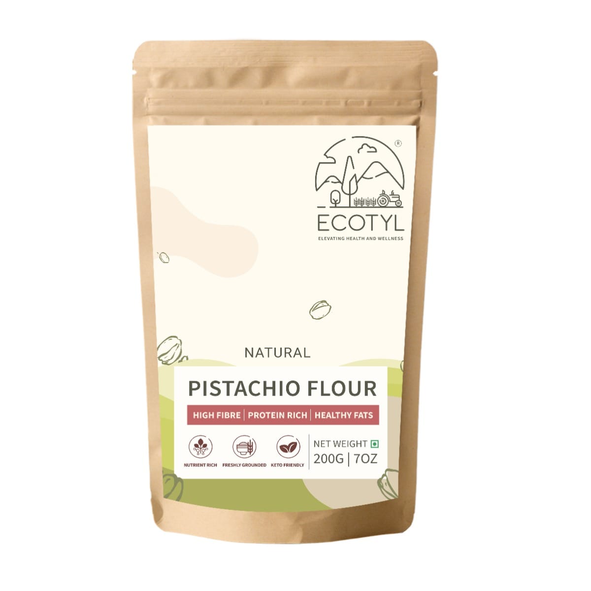 Ecotyl Pistachio Flour | Gluten Free | Healthy Baking Flour | 200g-image-44