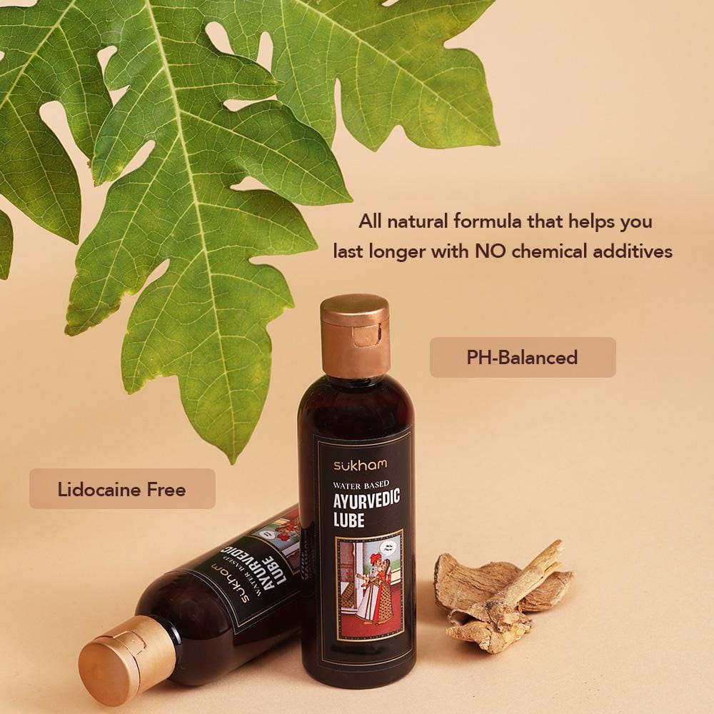 Sukham Ayurvedic Lube 100Ml | Natural Water Based Lubricant Gel | 100% ...