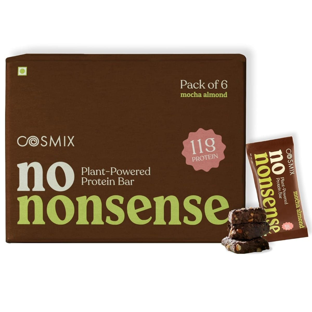 Cosmix No Nonsense Protein Bar | Mocha Almond | Pack of 6 | 270g-picture-11