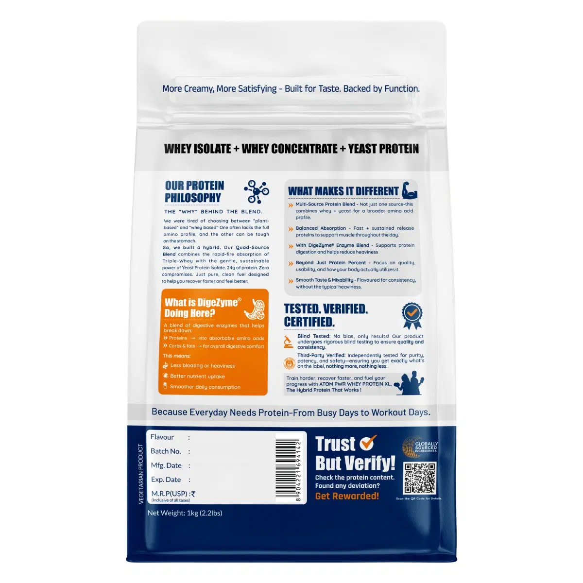 AS-IT-IS ATOM PWR Whey XL 24g 1kg - Image 2