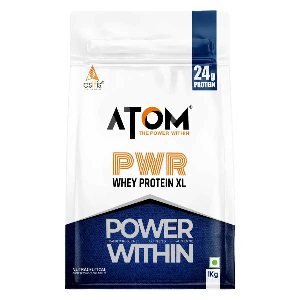 AS-IT-IS ATOM PWR Whey XL 24g 1kg - Image 1