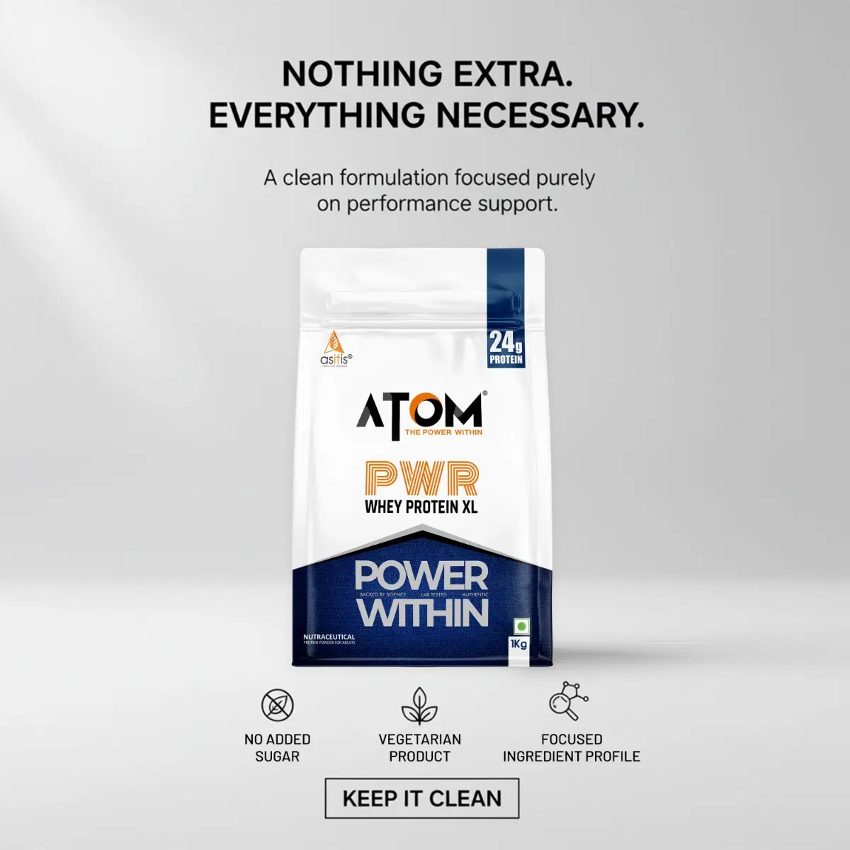 AS-IT-IS ATOM PWR Whey XL 24g 1kg - Image 6