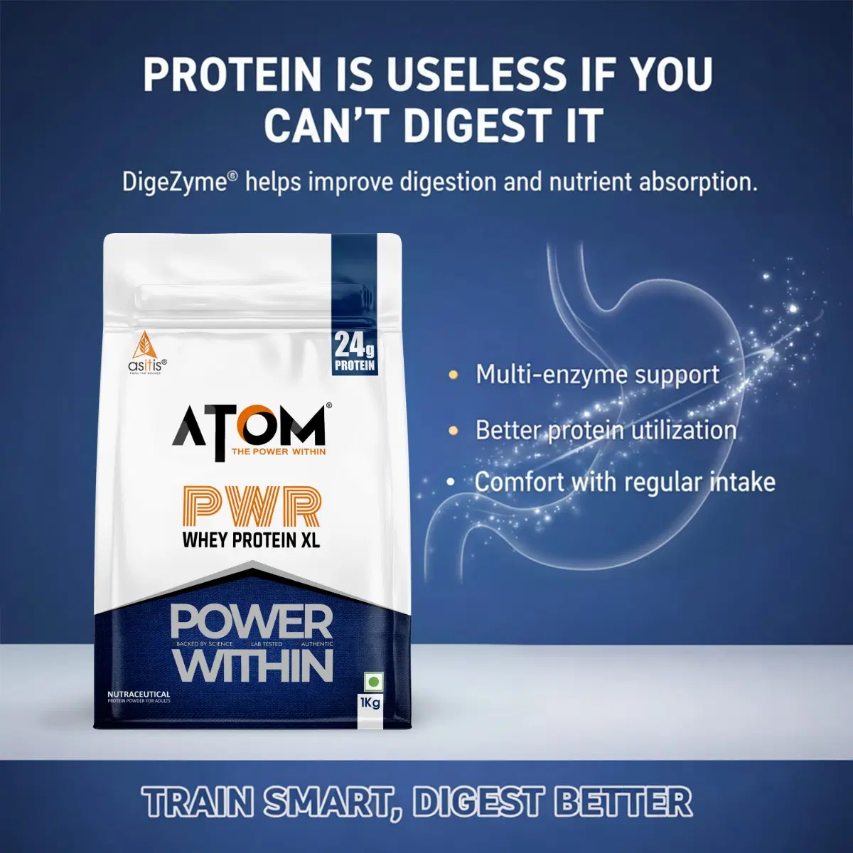 AS-IT-IS ATOM PWR Whey XL 24g 1kg - Image 7