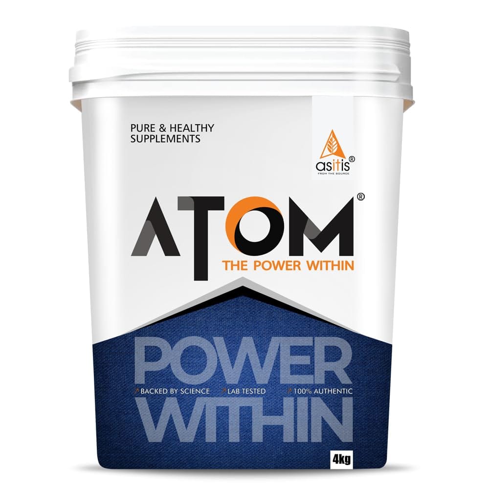 AS-IT-IS ATOM Mass Gainer 4kg | Double Rich Chocolate | 50 servings | 5 ...