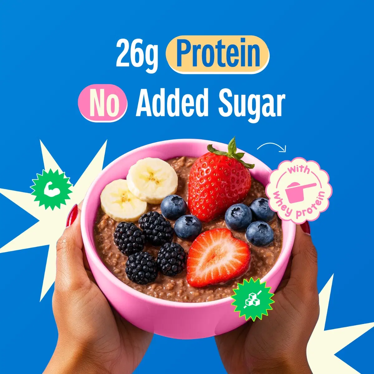 Yogabar High Protein Oats Dark Chocolate 1kg 26 g - Image 3