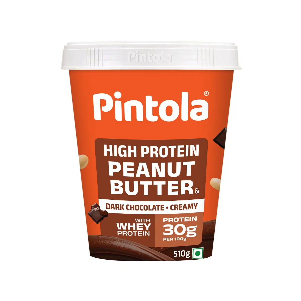 Pintola HIGH Protein Peanut Butter Dark Chocolate 510g - Image 1