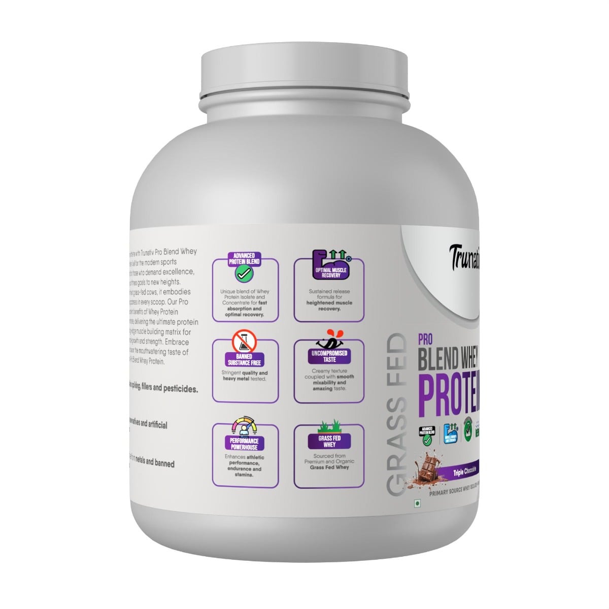 Trunativ Pro Blend Whey Protein Isolate for Workout Vegetarian, 26g ...