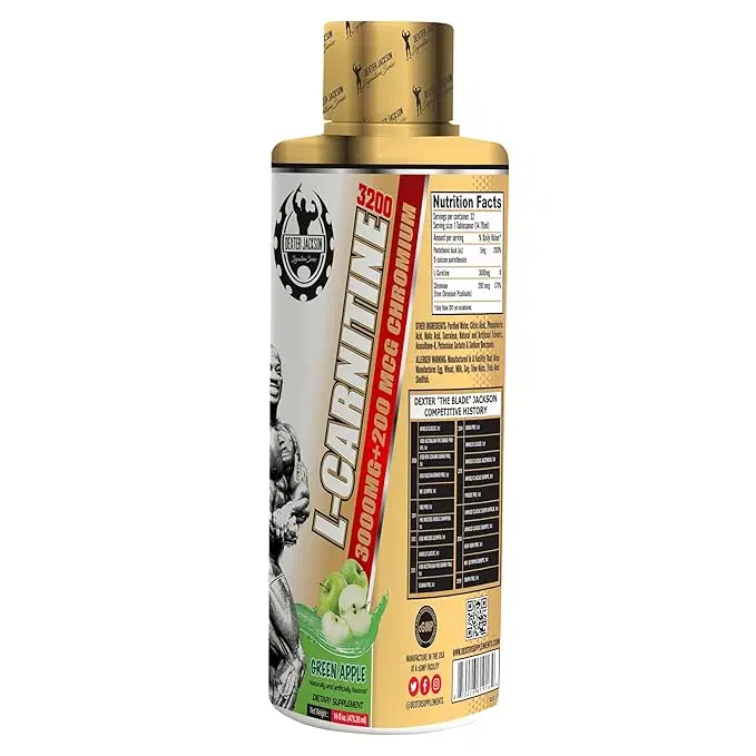 Dexter Jackson L-Carnitine Liquid | Green Apple Flavor