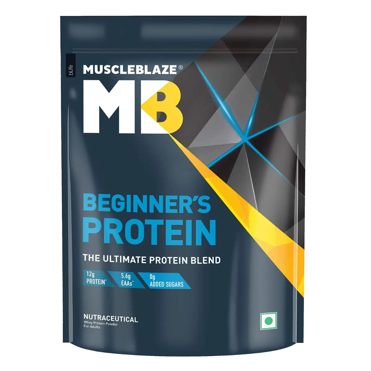 MuscleBlaze Beginner's Whey Protein, 500 g, Chocolate - Image 1