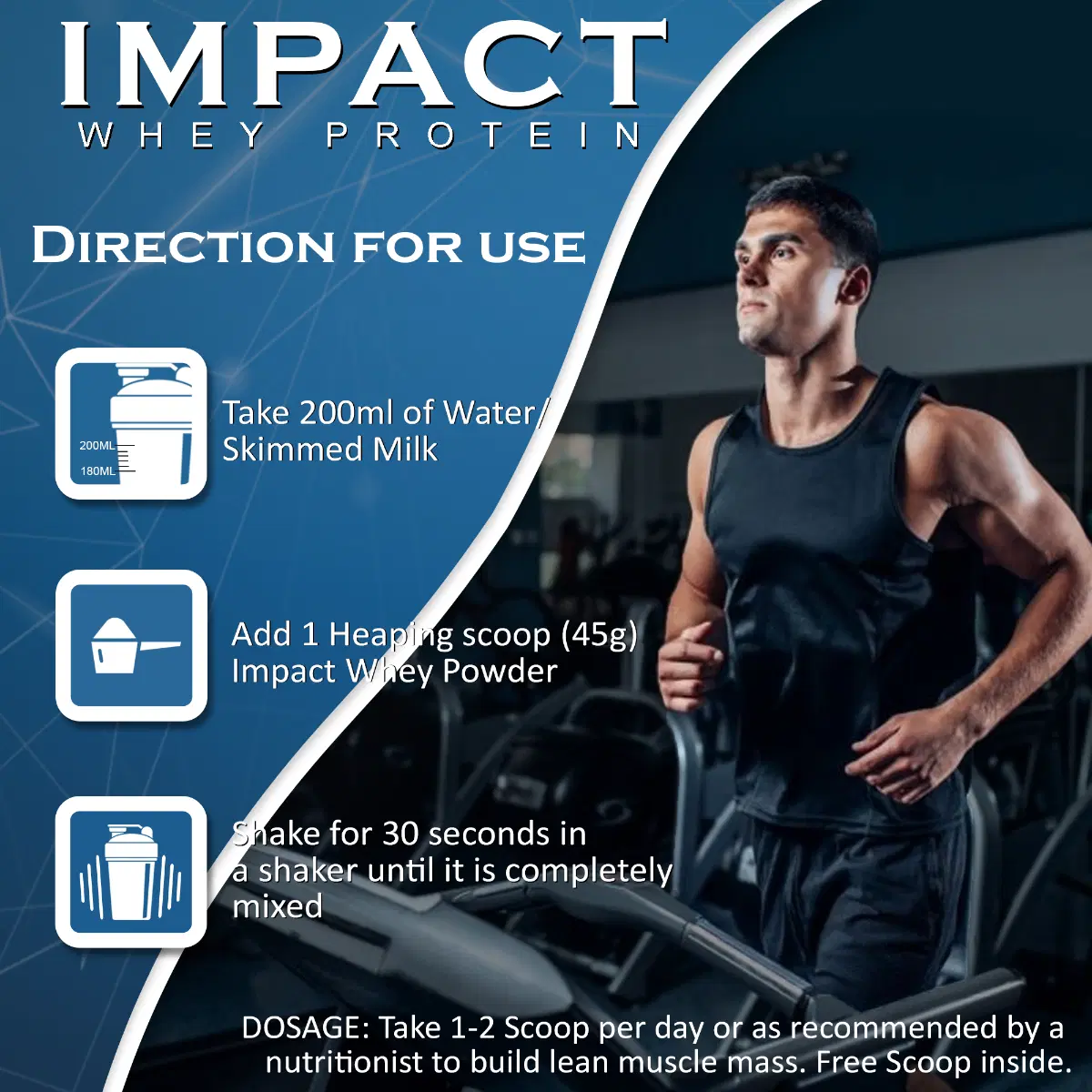 NAKPRO Impact Whey Protein 1kg Mango - Image 5