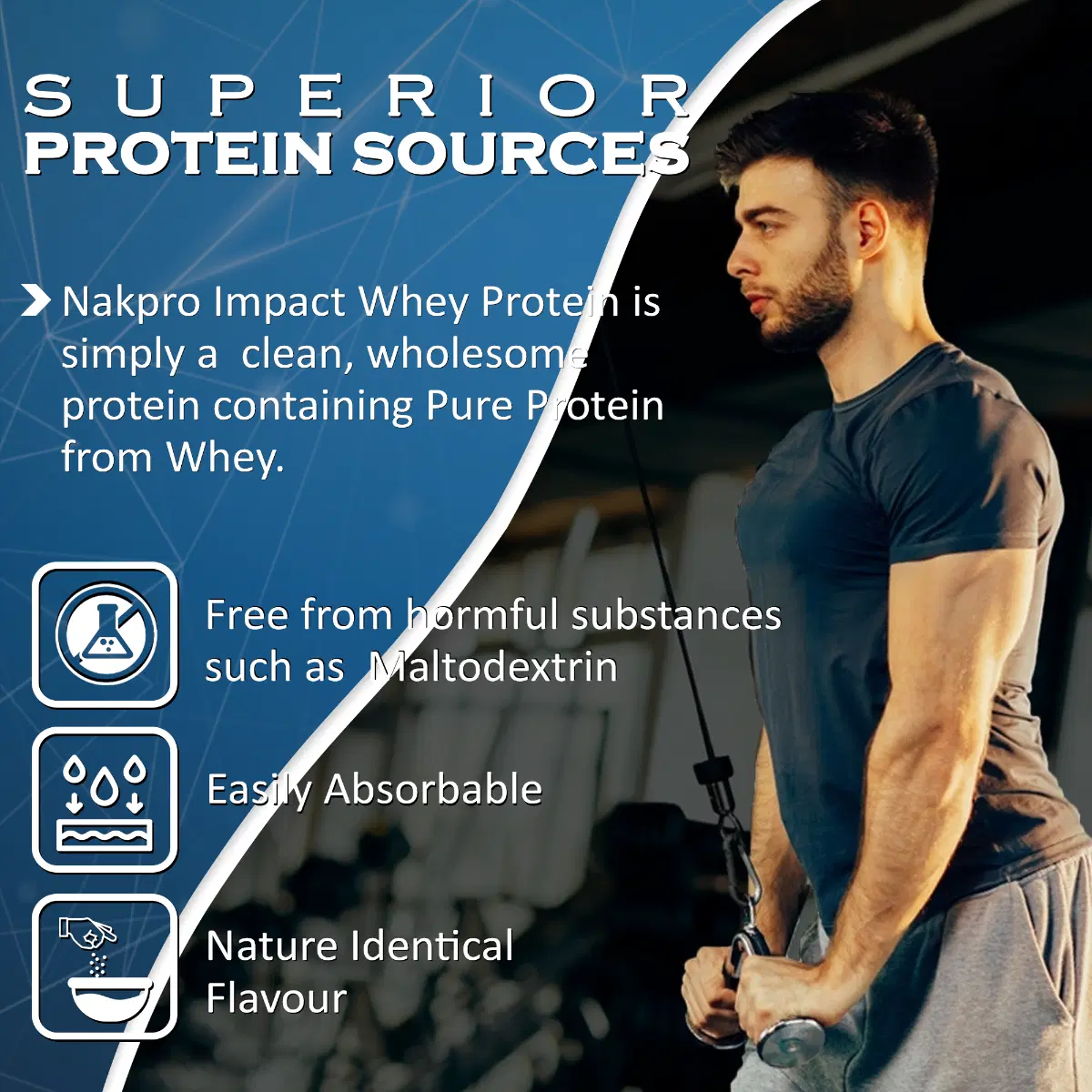 NAKPRO Impact Whey Protein 1kg Mango - Image 4