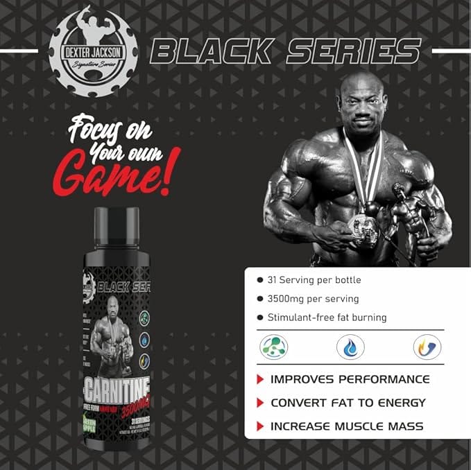 l carnitine dexter jackson Black Series liquid | Free from Amino Acid Results RNA Acs 200 ppe products Flavor:Gummy Bear
