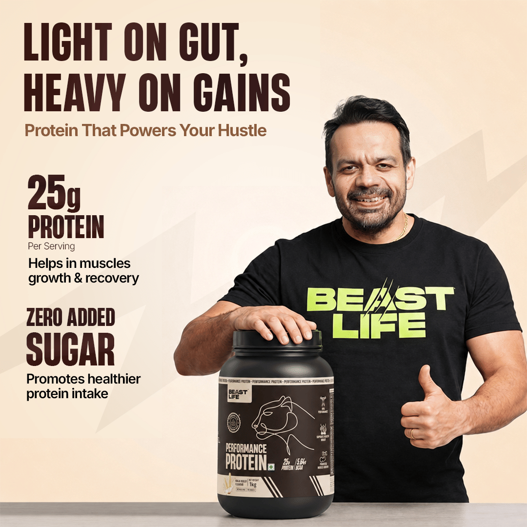 BeastLife Performance Protein Powder | For Muscle Growth | 5.64g BCAA ...