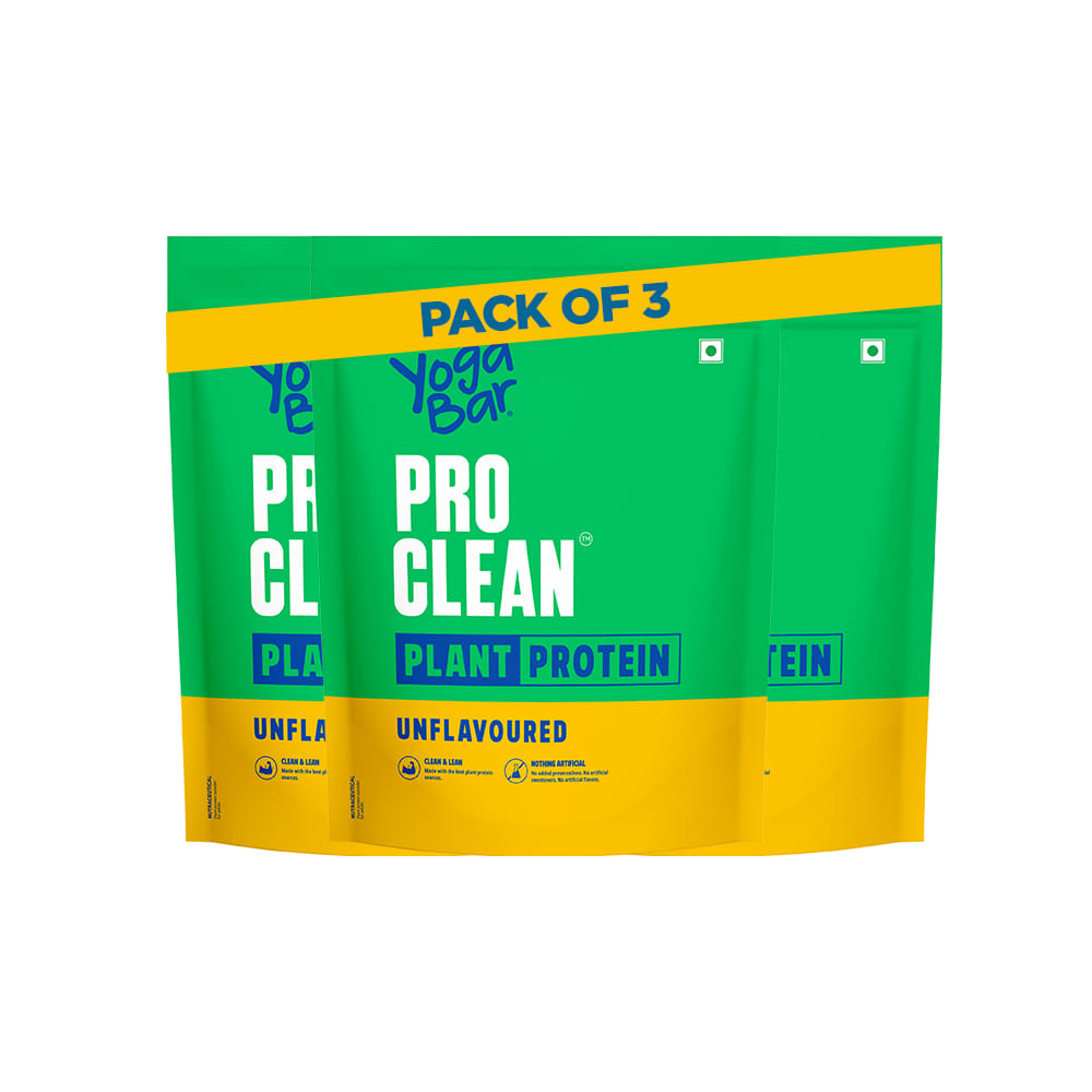 Yogabar Pro Clean Plant Protein |28g Protein per Serving | Clean & Natural Plant Blend | Vegan|500g|Unflavoured-image-46