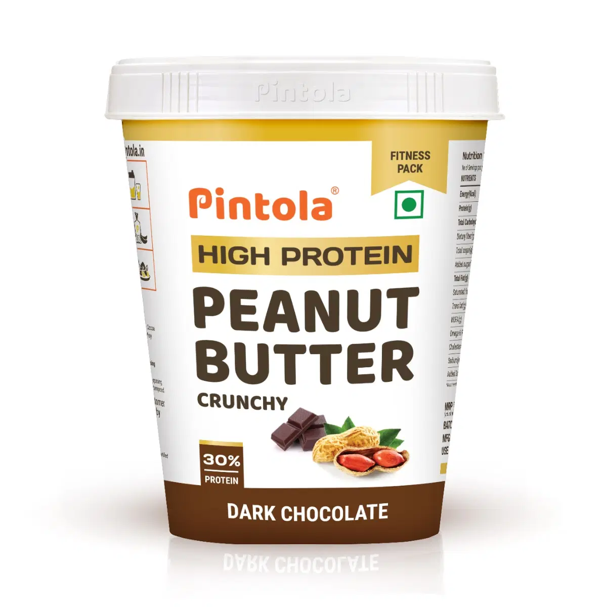 Pintola HIGH Protein Peanut Butter Dark Chocolate 1kg Crunchy