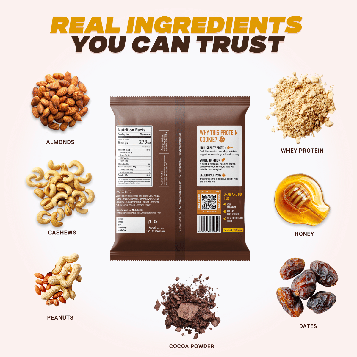 Beyond Food Protein Cookies Assorted (Pack of 12)