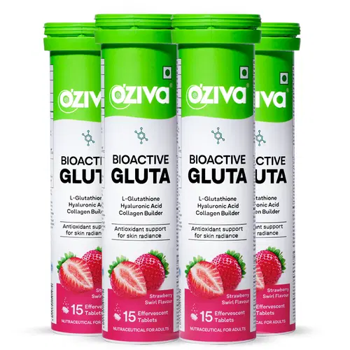 oziva glutathione builder benefits | What sets OZiva apart? Helps Reduce Pigmentation & Improve Skin Brightness 2 Specially Formulated Blends 100% OZiva Glutathione Plant Based Collagen