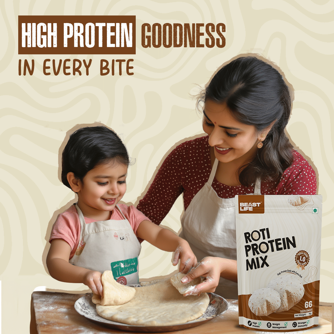 BeastLife Roti Protein | Make Rotiâ€™s Protein Rich | Clean, Plant ...