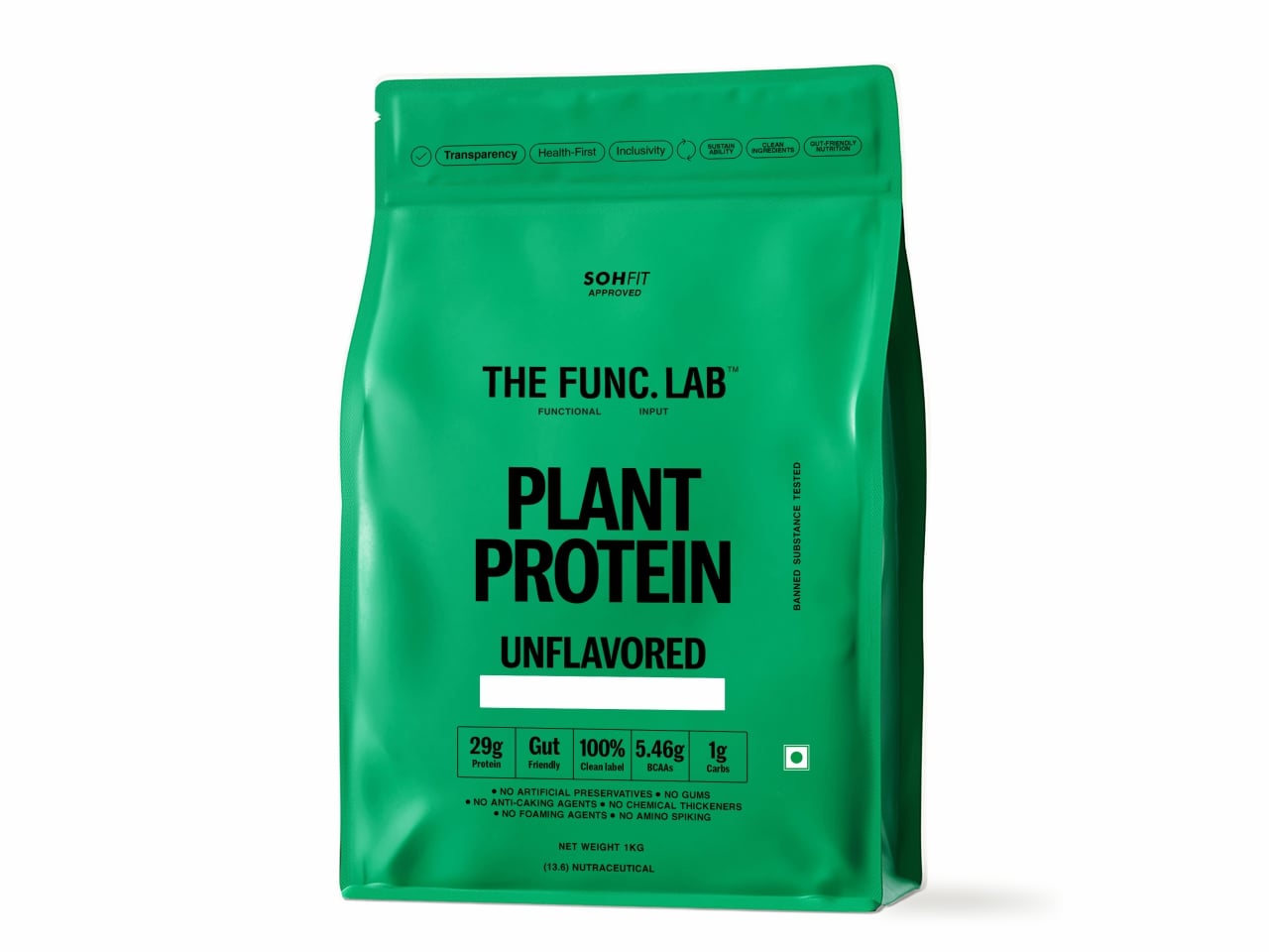 The Func. Lab Plant Protein for Men and Women Unflavored | 1 kg | 29g ...