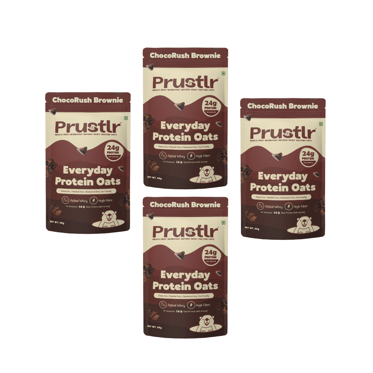 Prustlr 24g Whey Protein Oats, Gluten free & Monk fruit sweetend-image-37