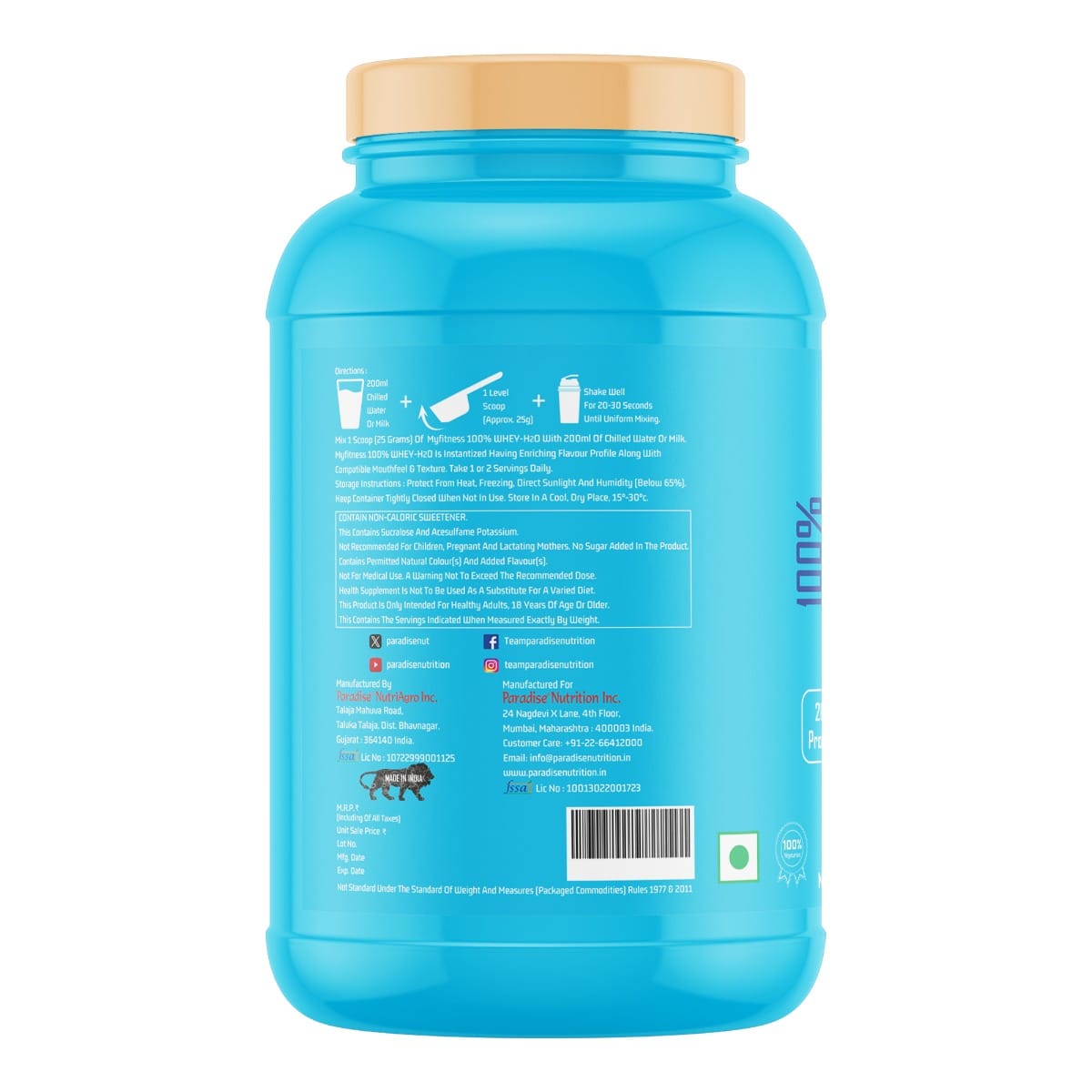 MYFITNESS Â® 100% WHEY-H2O 40 Servings | Whey Protein Powder | Whey ...