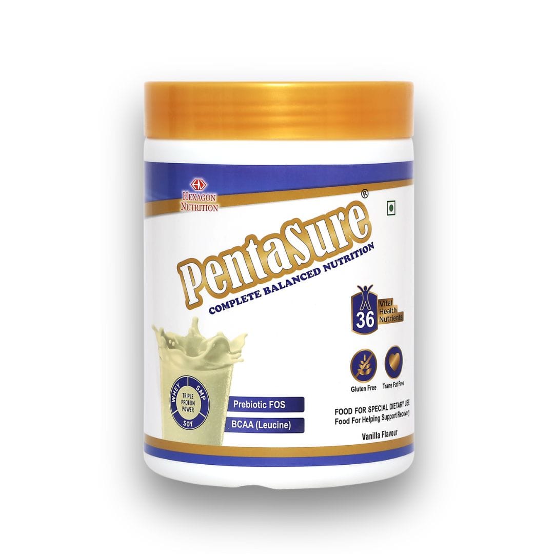 PentaSure Complete Balanced Nutrition | Daily Nutrition Protein Shake | Vanilla | Whey, Milk & Soy Protein Blend | BCAA (Leucine) & Prebiotic FOS | Supports Energy, Immunity & Muscle Health-picture-10