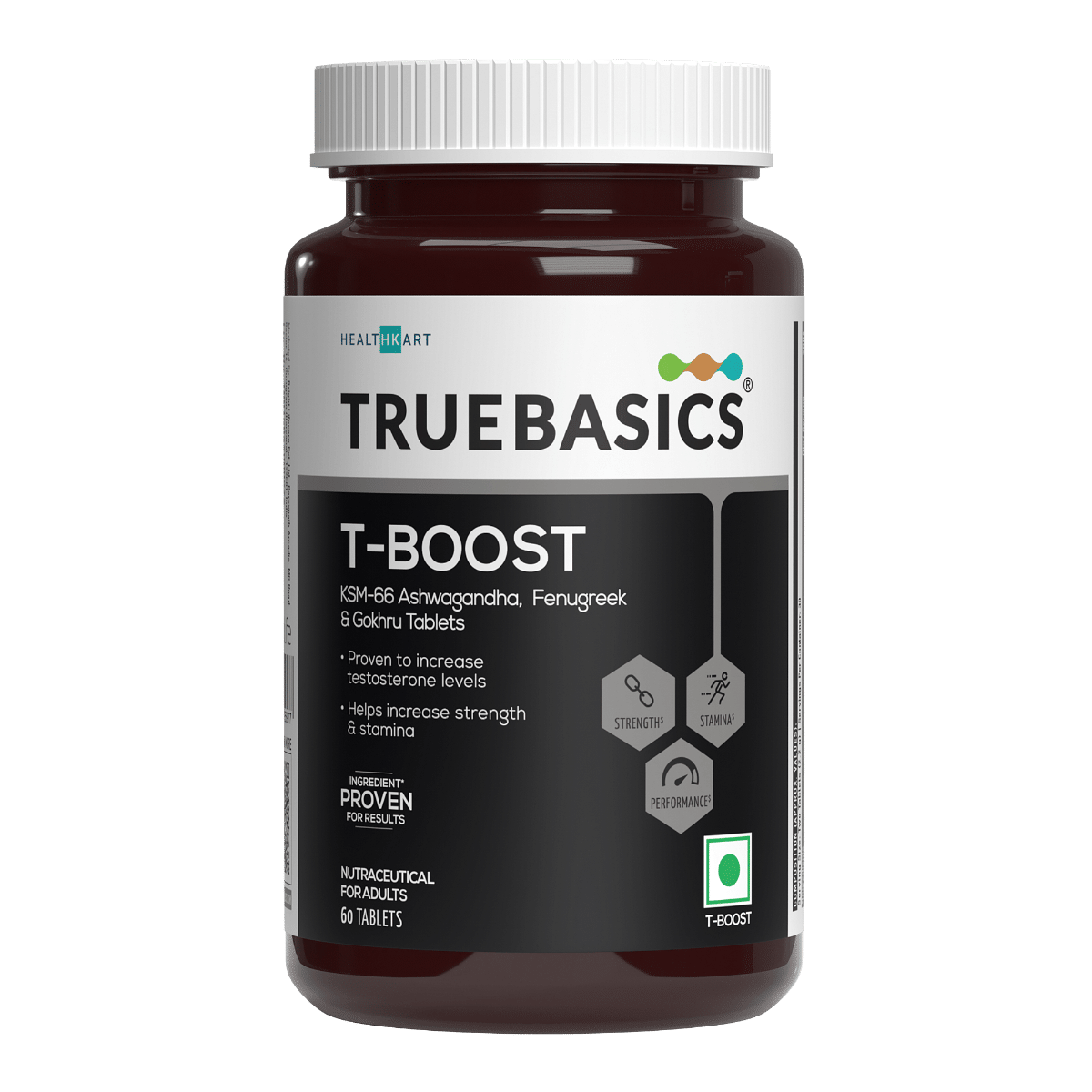 TrueBasics T Boost, Testosterone Supplement for Men (60 Tablets) | With ...