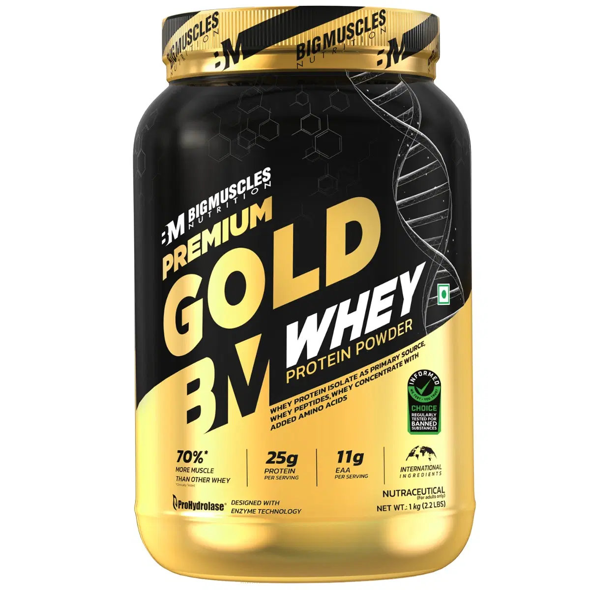 Bigmuscles Nutrition Premium Gold Whey 1kg