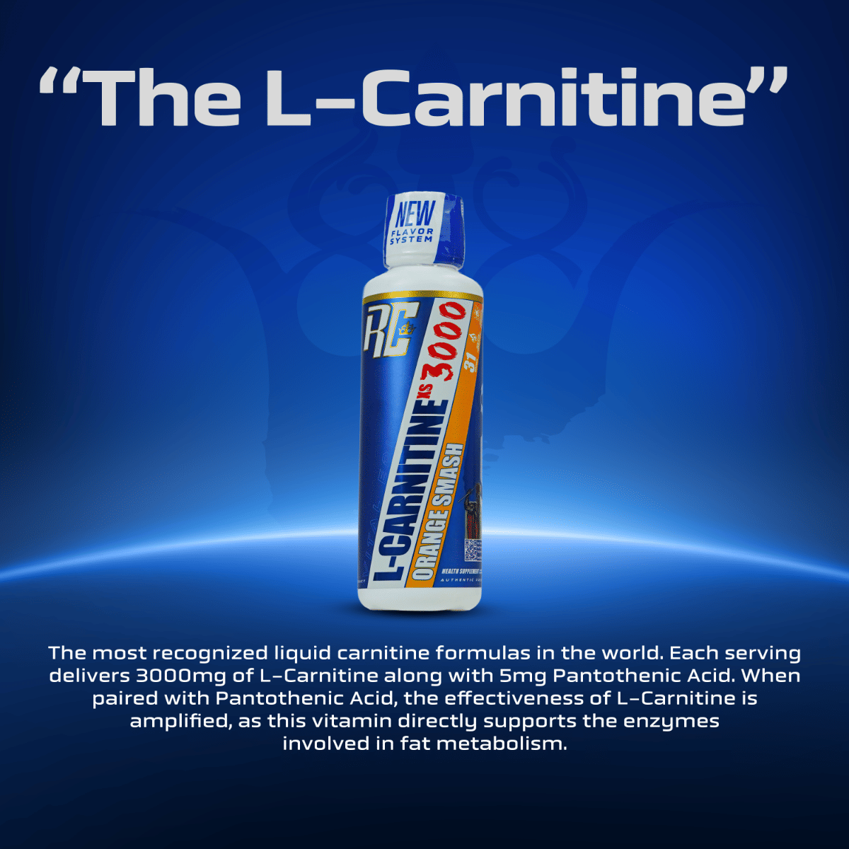 Ronnie Coleman Signature Series L-Carnitine XS 3000mg Liquid, Orange Smash (31 Servings, 465ml)