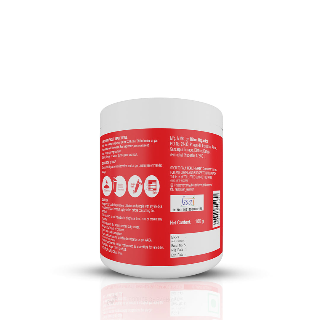 Healthfarm Intra BCAA Powder Amino Acids Supplement - 30 Servings ...