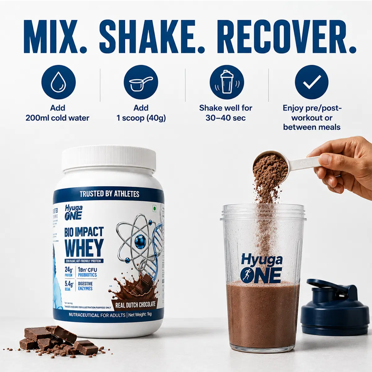 Hyuga One Bio Impact Whey Blend 1kg 24 g - Image 8