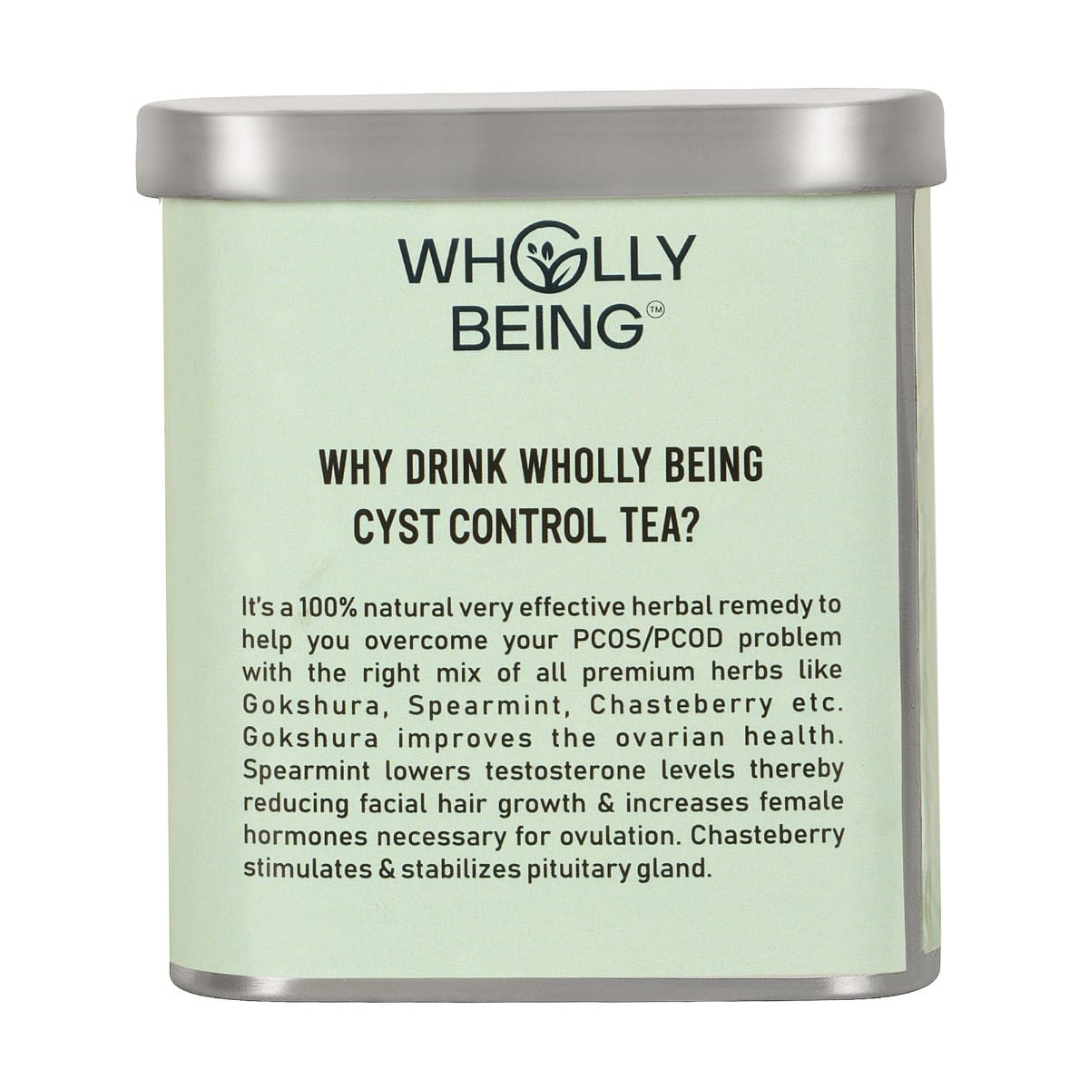 Wholly Being Cyst Control Tea for managing PCOS,regular period,facial ...