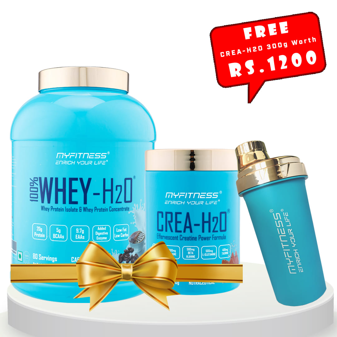 MYFITNESS 100% WHEY-H2O Cafe Mocha + MYFITNESS CREA-H2O 30 Servings Fizzy Watermelon + FREE SHAKER BOTTLE 650ml-image-43