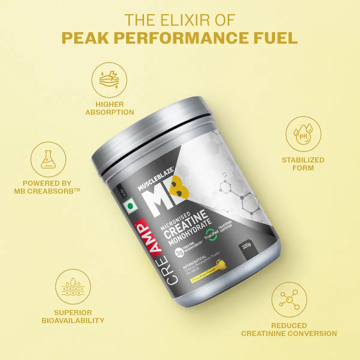 MuscleBlaze Creatine Monohydrate 320g - Image 13