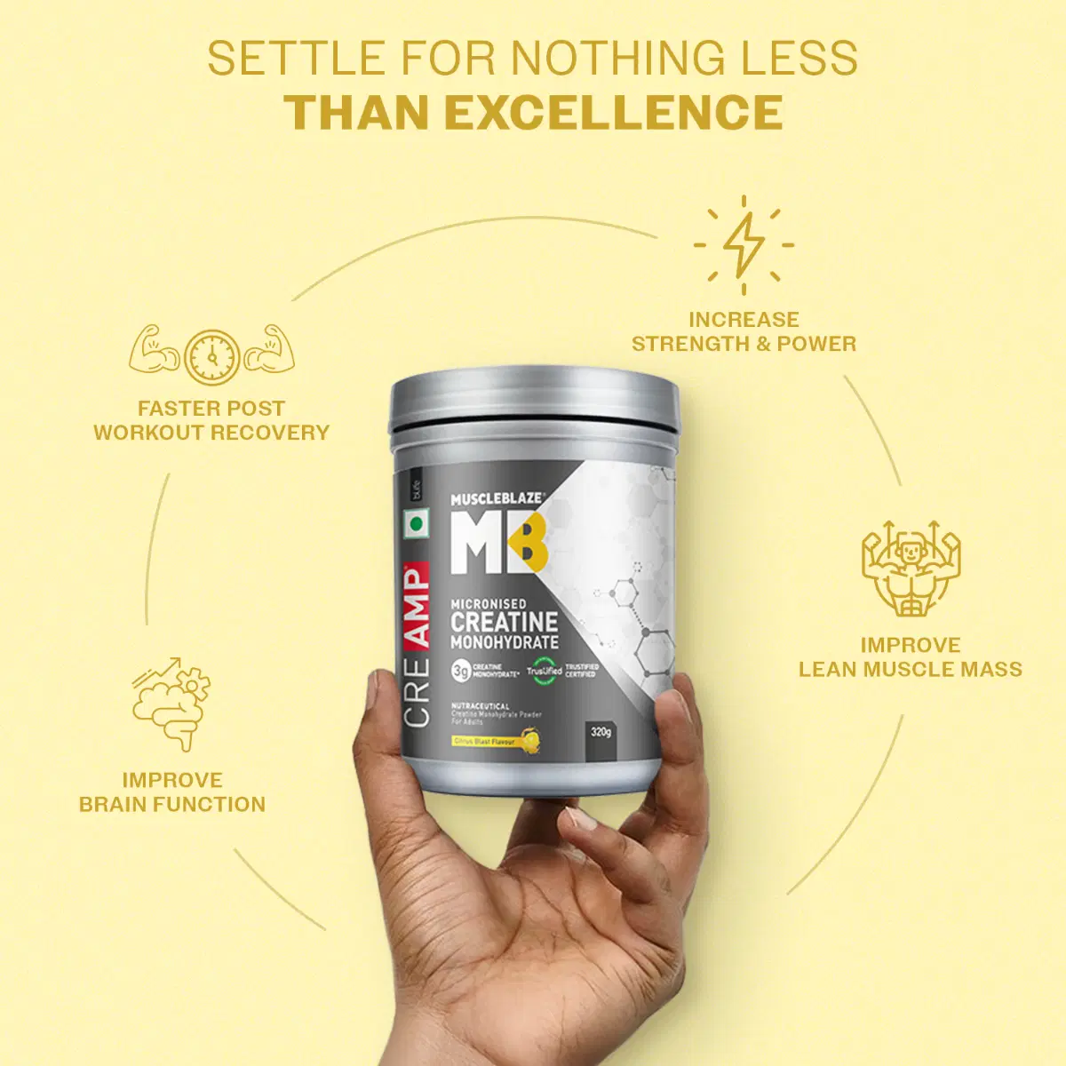MuscleBlaze Creatine Monohydrate 320g - Image 12