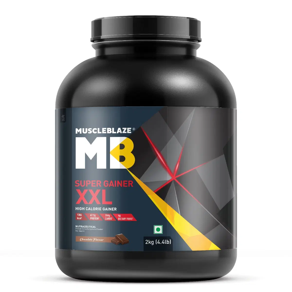 MuscleBlaze Super Gainer XXL Chocolate 2kg 20 Servings