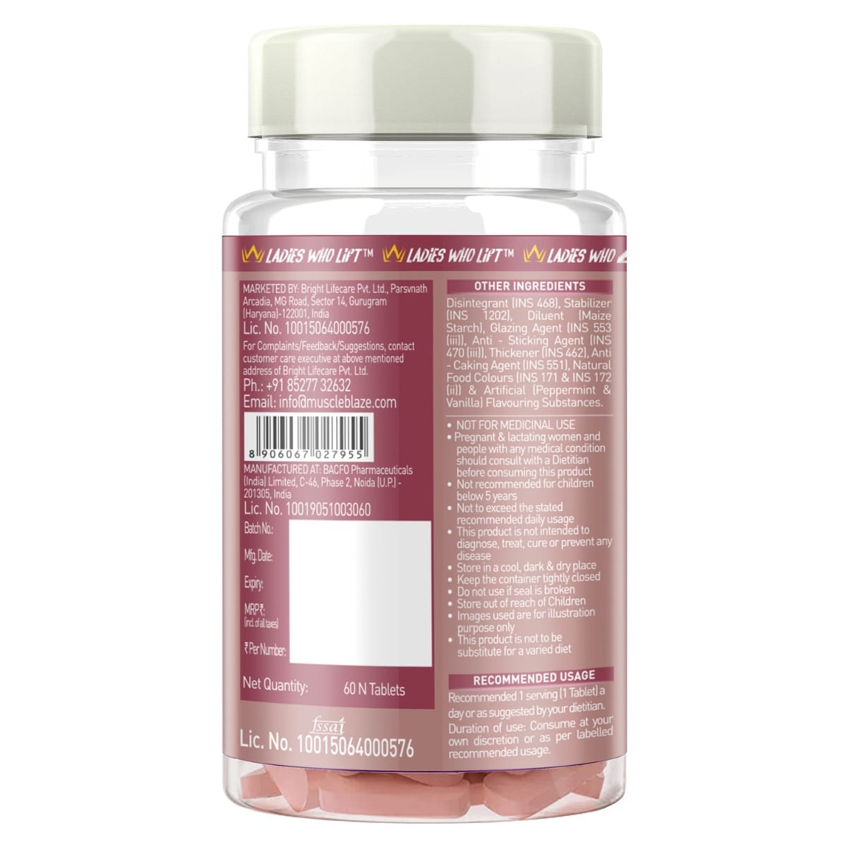 MuscleBlaze MB StrongHer Women Multivitamin, Multivitamin for Women ...