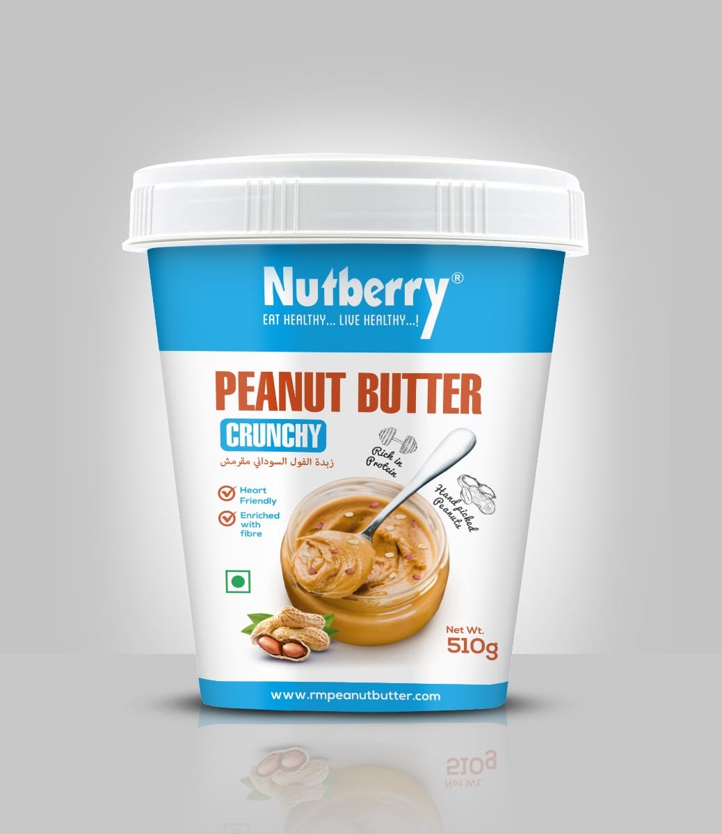 Nutberry Peanut Butter Crunchy in Bucket 510 gm