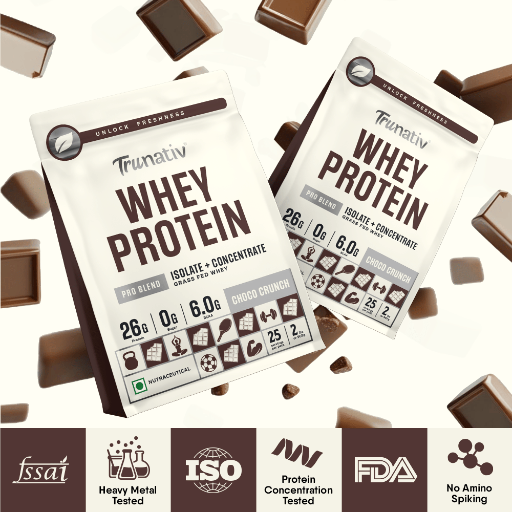Trunativ Whey protein powder | Blend with Isolate and Concentrate | 26g ...