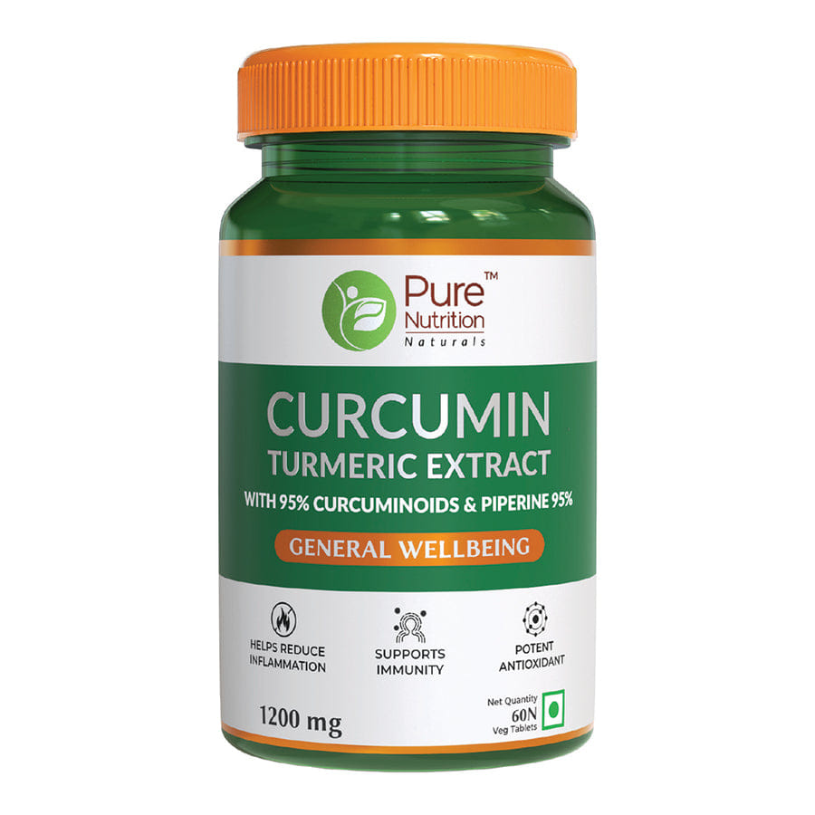 Pure Nutrition Curcumin Turmeric Extract Tablets With 95% Curcuminoids And Piperine With Piperine For Healthy Joints - 60 Veg Capsules (Serving Size 60)-image-23