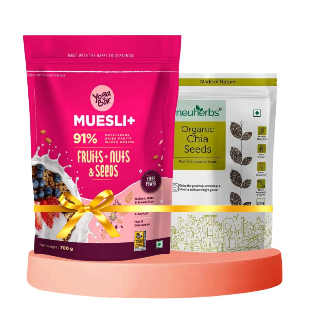 Nutritious Breakfast Pack (Yogabar Fruit and Nut Muesli (700 g) + Neuherbs Chia Seeds (200g)-image-14